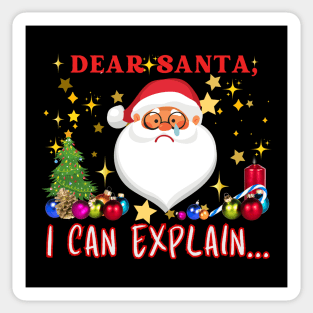 Christmas  gift idea, Santa humor sweater and more. Sticker